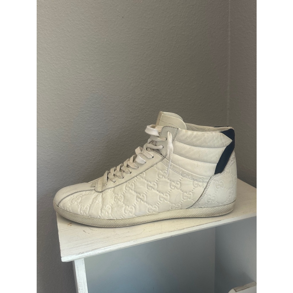 Gucci Signature Sneakers White Black Size 10